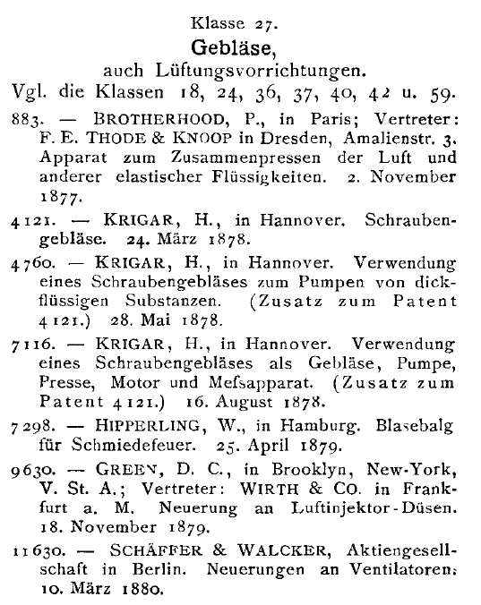 Patent Gazette 1878